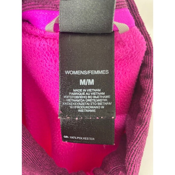 North Face Women’s Sweatshirt Pink Fleece High Neck Pullover Size Medium - Picture 8 of 8